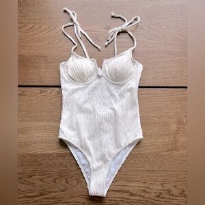 Ivory white swimsuit size small